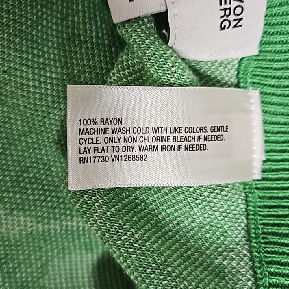 DVF for Target Women's High Waisted Ginkgo Green Sweaterknit Flare Pants XXL NWT - Picture 6 of 6